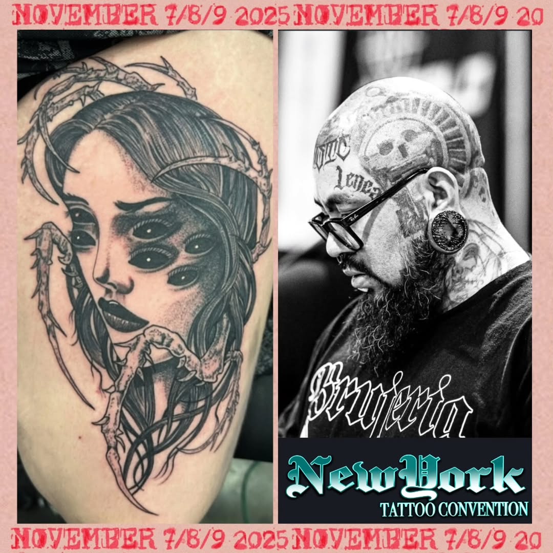 Tattoo by @lenca_art โ dark_realism, black_and_grey