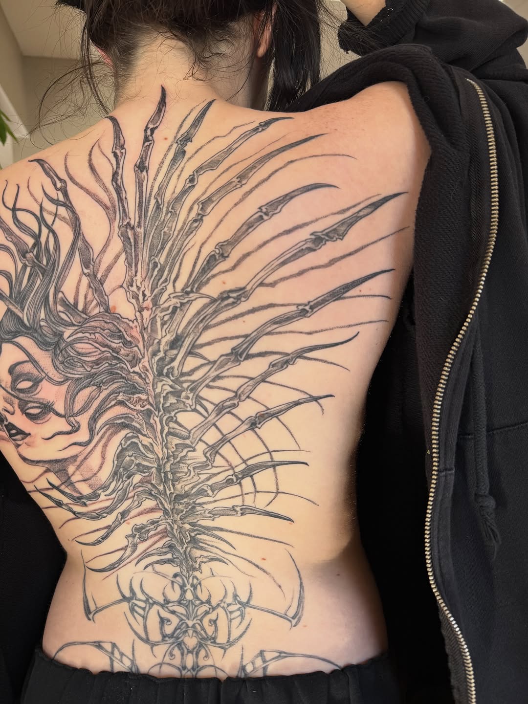 Tattoo by @blackbenny — dark_realism, blackwork