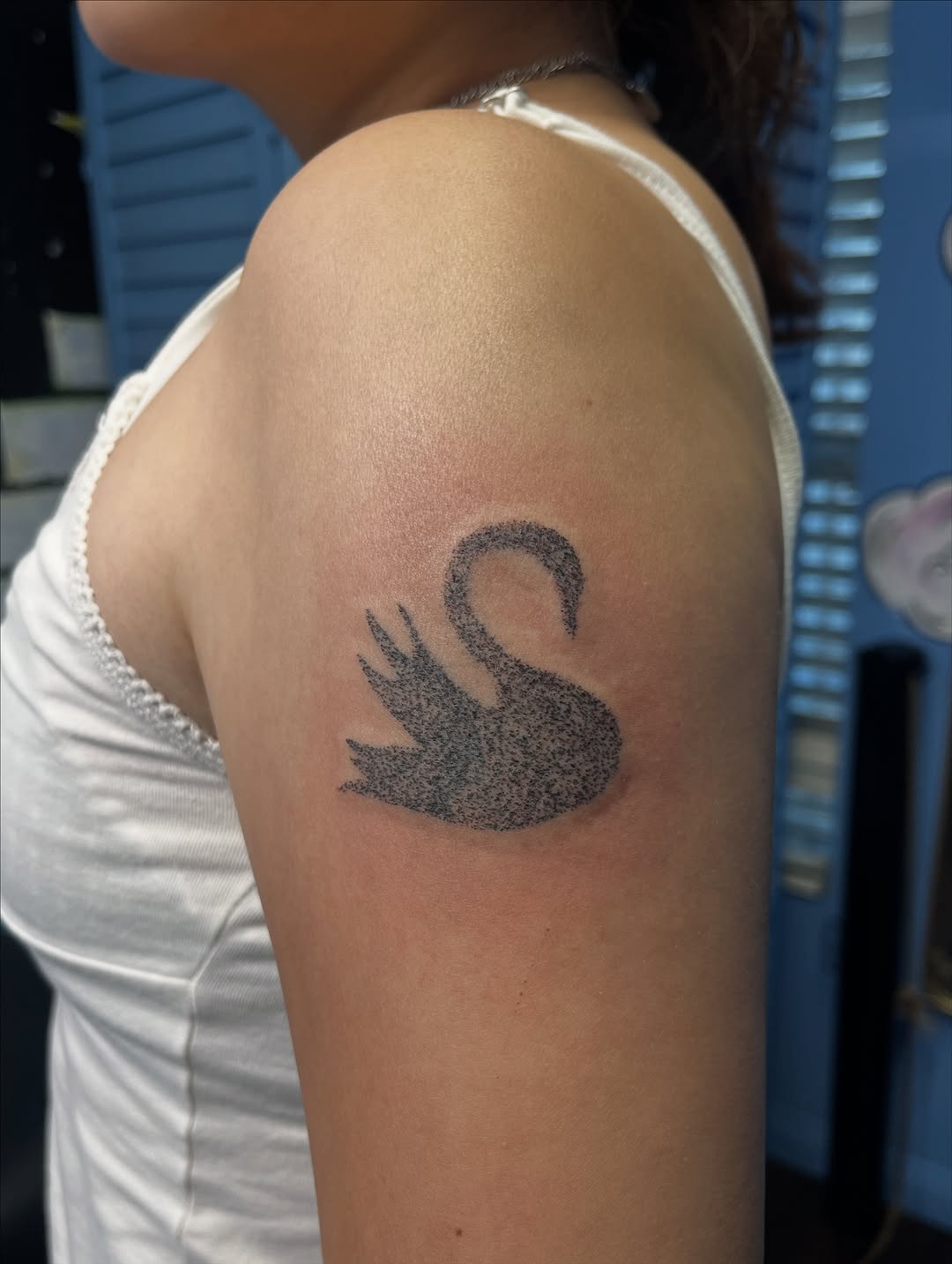 Tattoo by @hanadoeseverything — dotwork, black_and_grey
