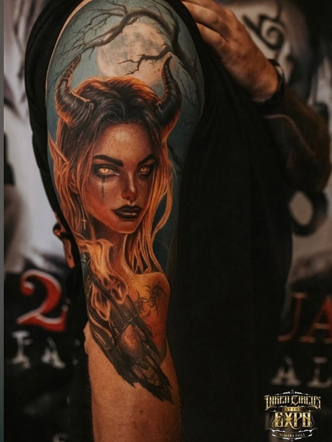 Tattoo by @dustyrose.tattoo — realism, dark_realism