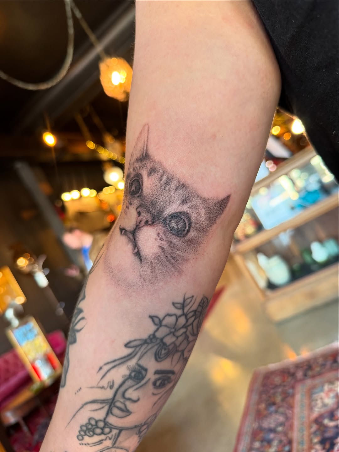 Tattoo by @_haloink_ — dotwork, illustrative