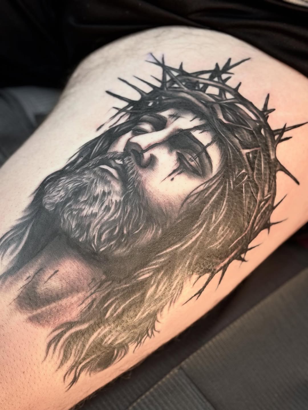 Tattoo by @waylenwaylen_ — black_and_grey, realism