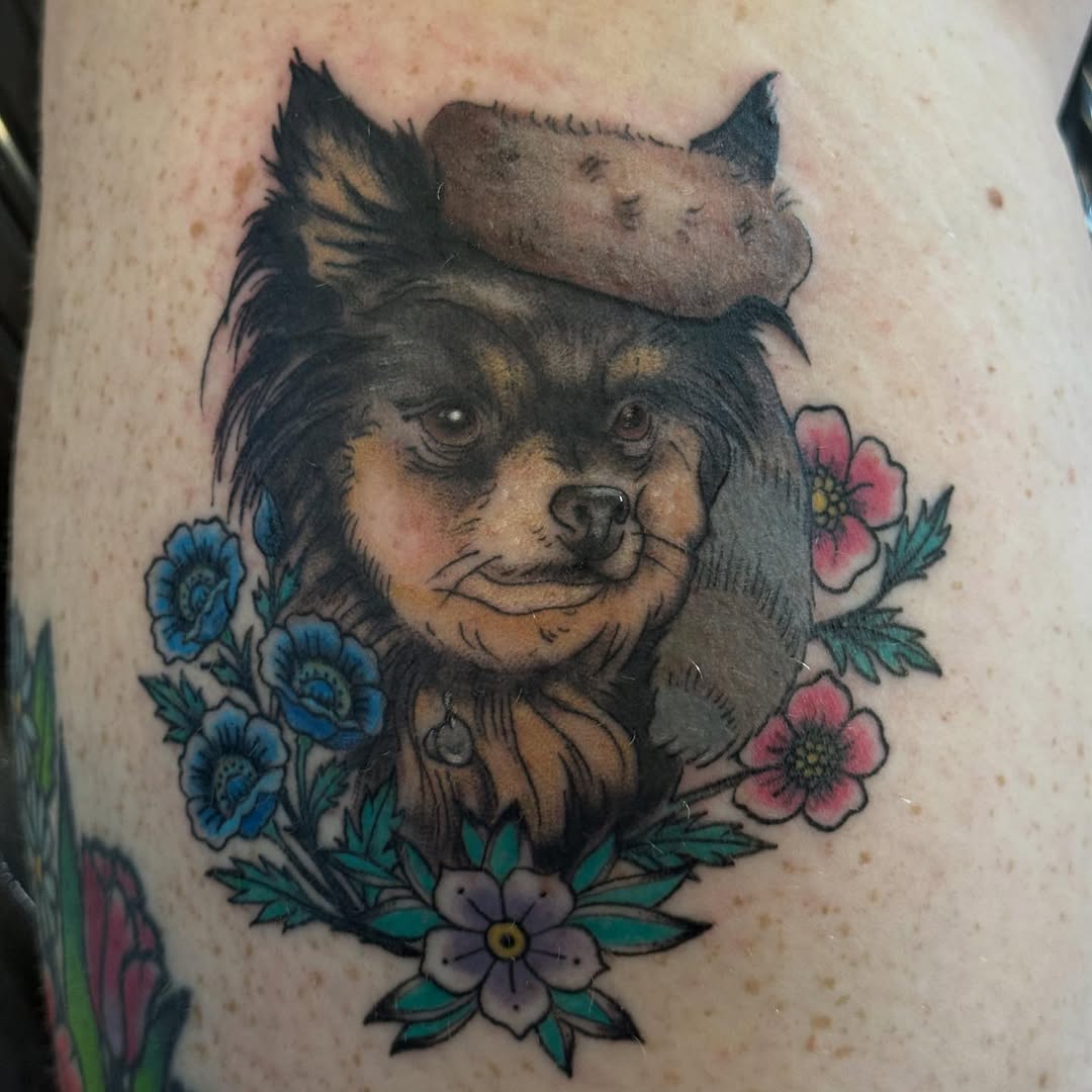 Tattoo by @aj.tattoos.piercings — realism, neo_traditional