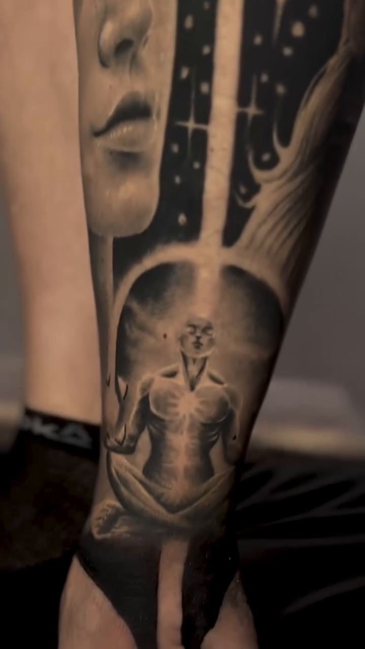Tattoo by @tattoo_done — black_and_grey, realism