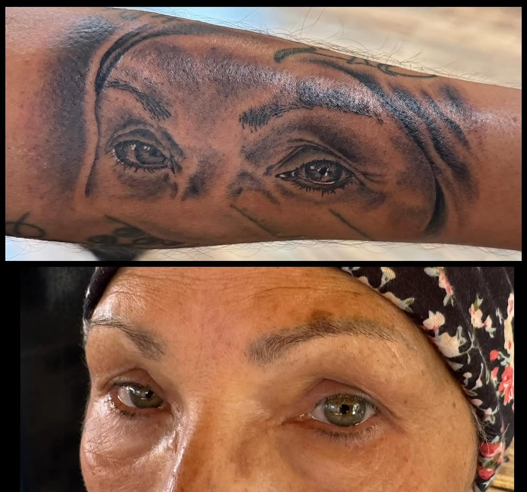 Tattoo by @queenieink โ realism, black_and_grey
