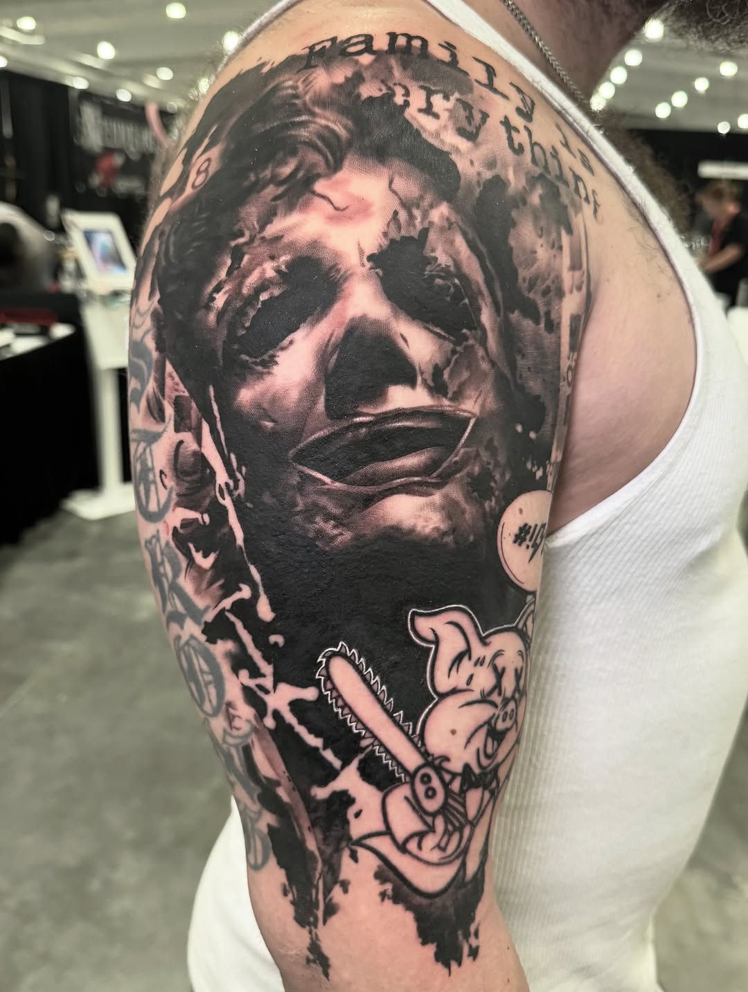 Tattoo by @inkedannarchy — realism, blackwork