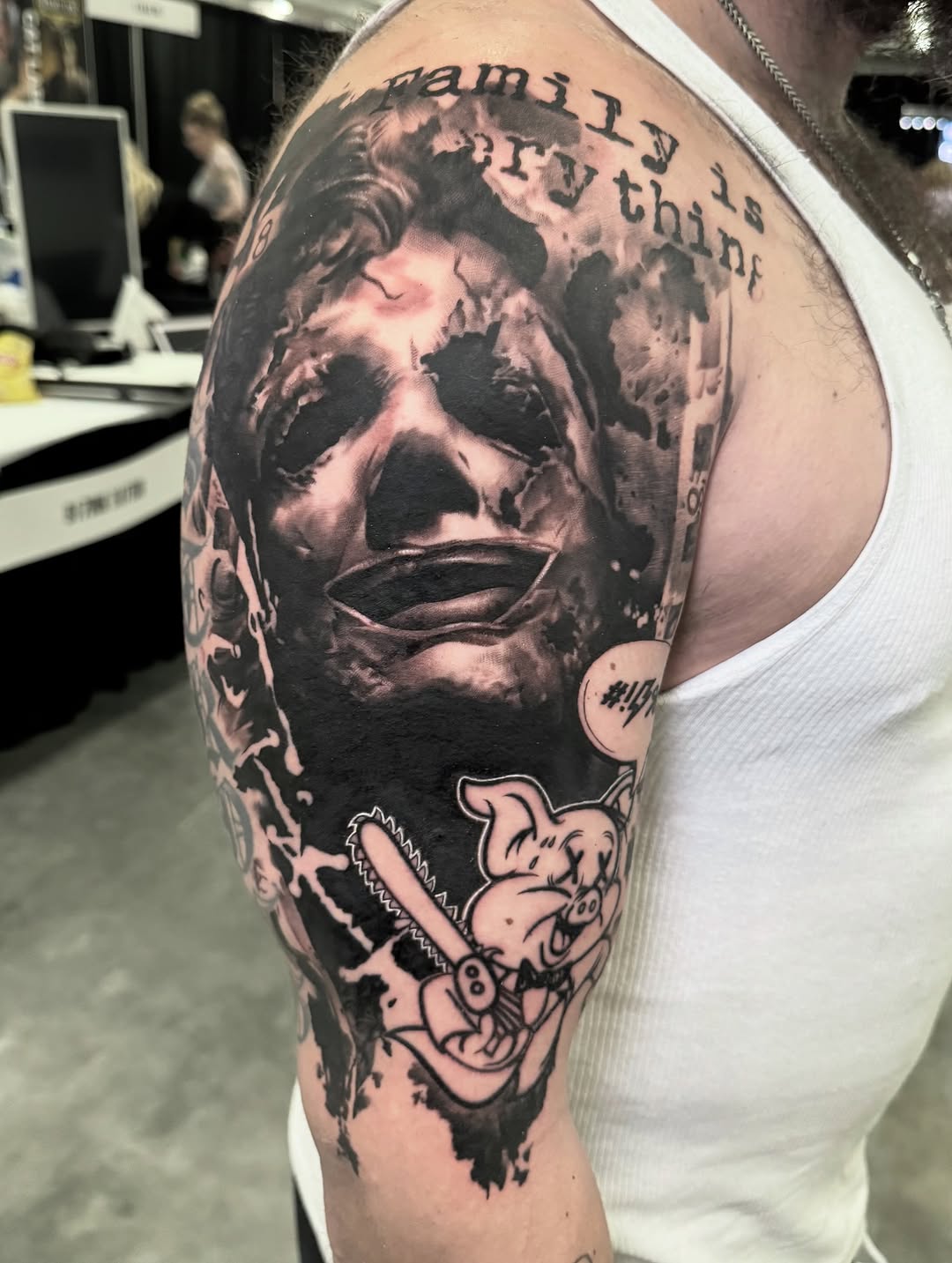 Tattoo by @inkedannarchy — realism, blackwork