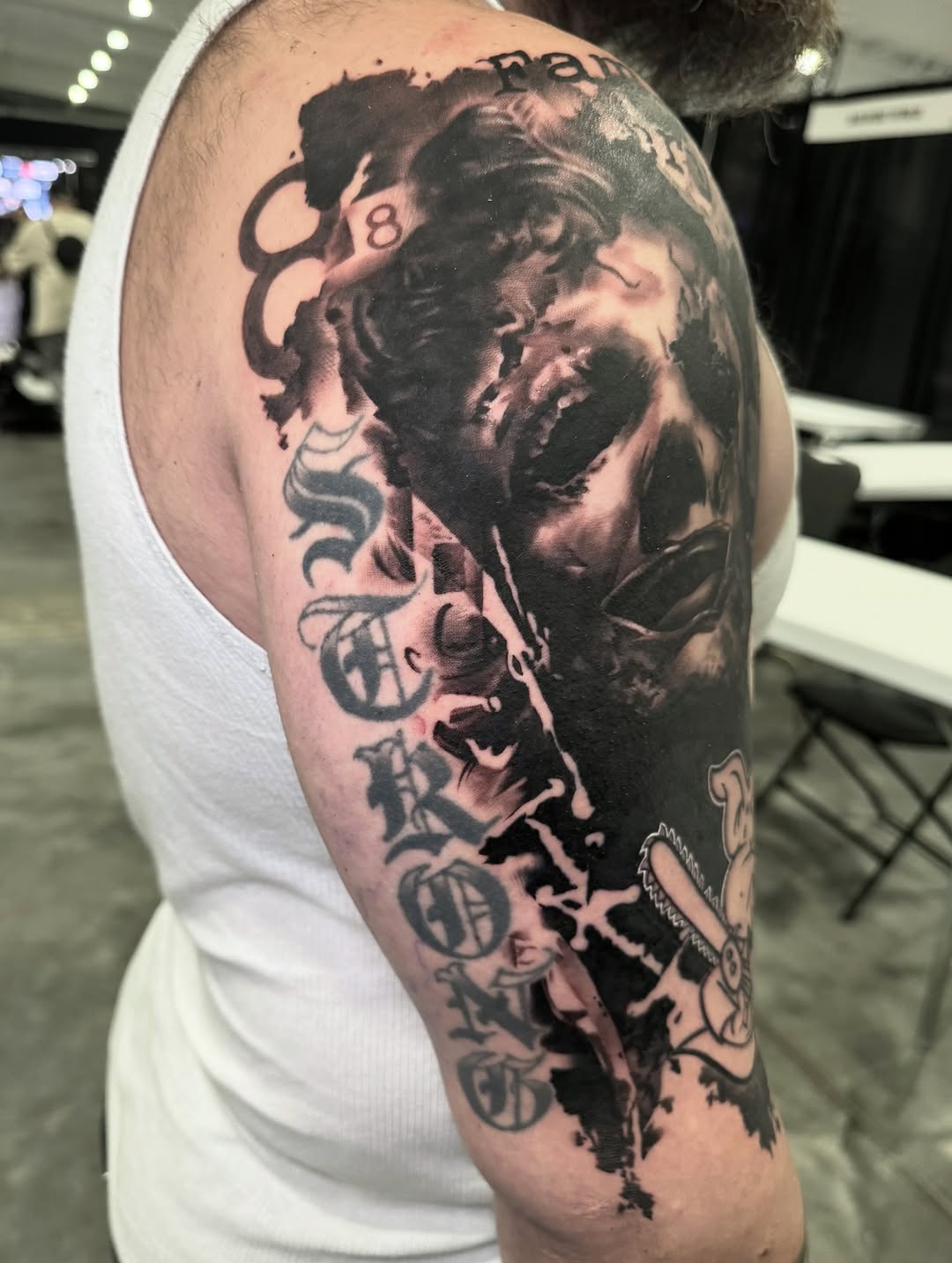 Tattoo by @inkedannarchy — black_and_grey, realism