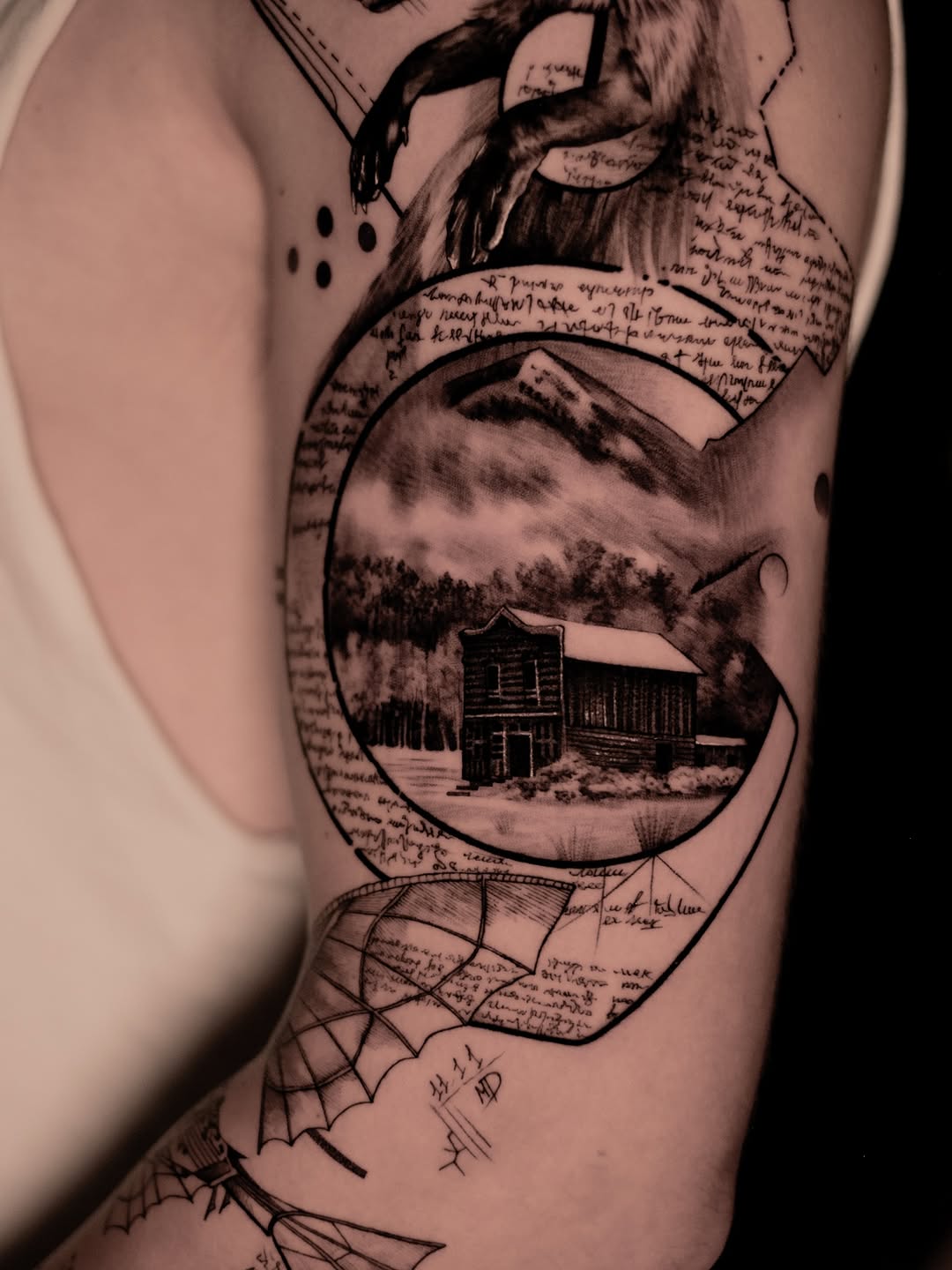 Tattoo by @markd_tattoo — black_and_grey