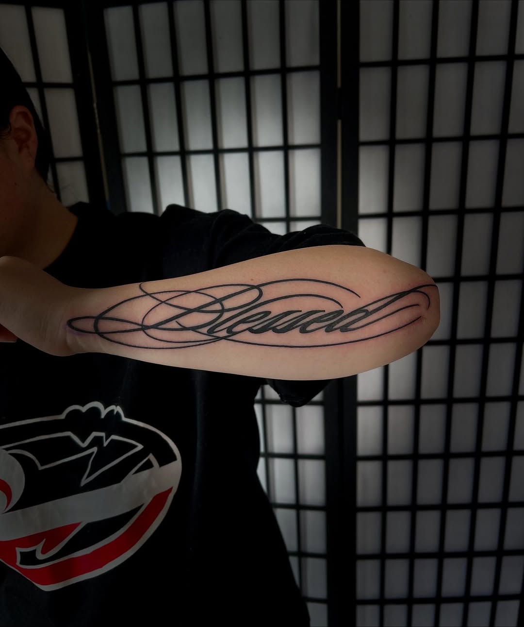 Tattoo by @ggstylestattoo — lettering_script, fine_line