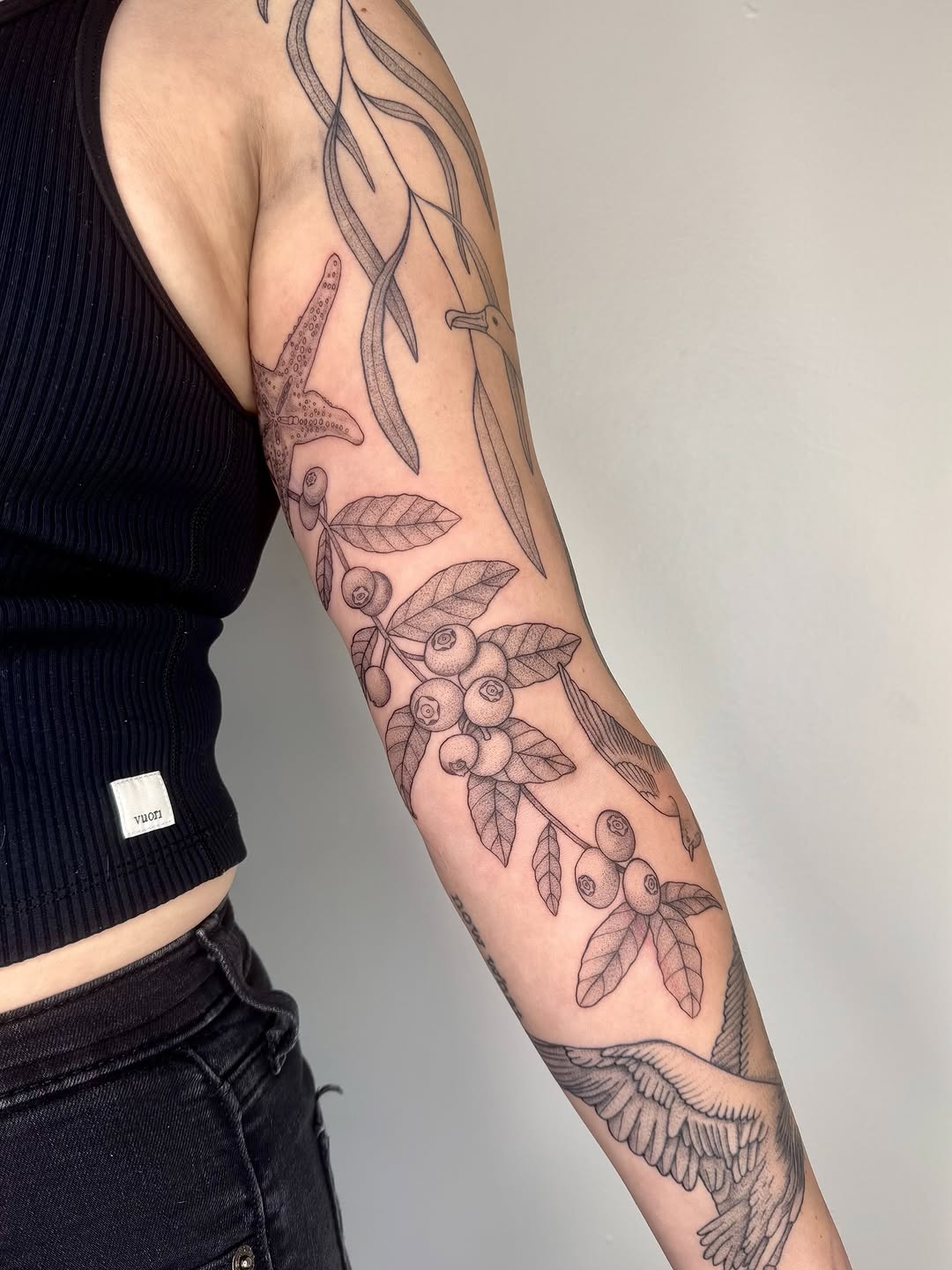 Tattoo by @shan_tattoos β fine_line, dotwork