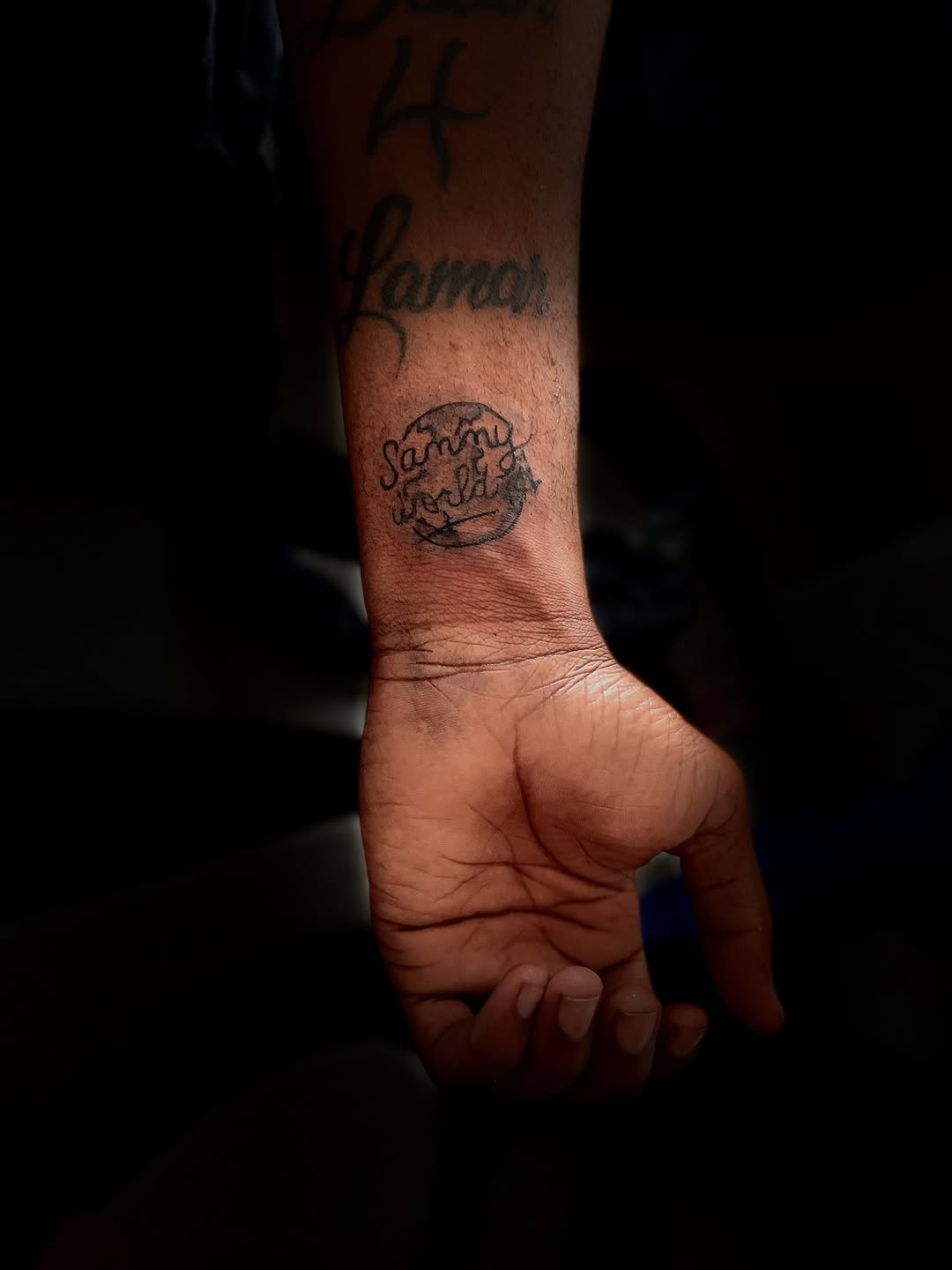 Tattoo by @inguanzoink_ — lettering_script, fine_line