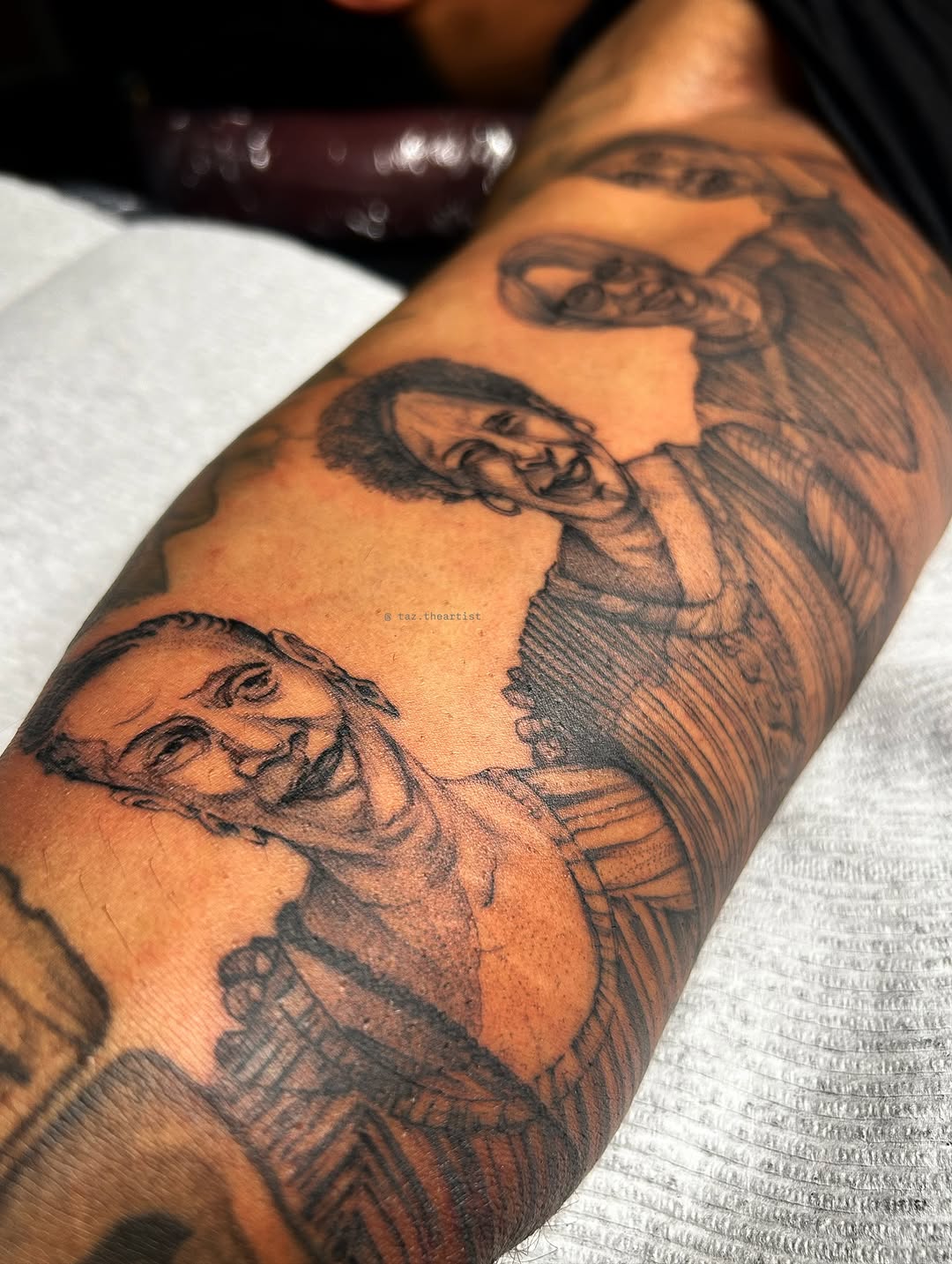 Tattoo by @taztheartist.tattoos โ black_and_grey, realism