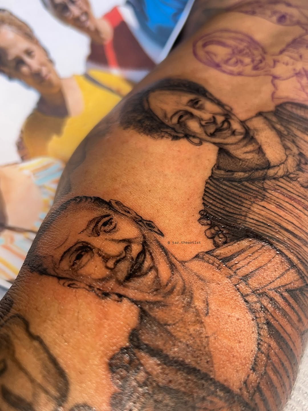 Tattoo by @taztheartist.tattoos โ realism, black_and_grey