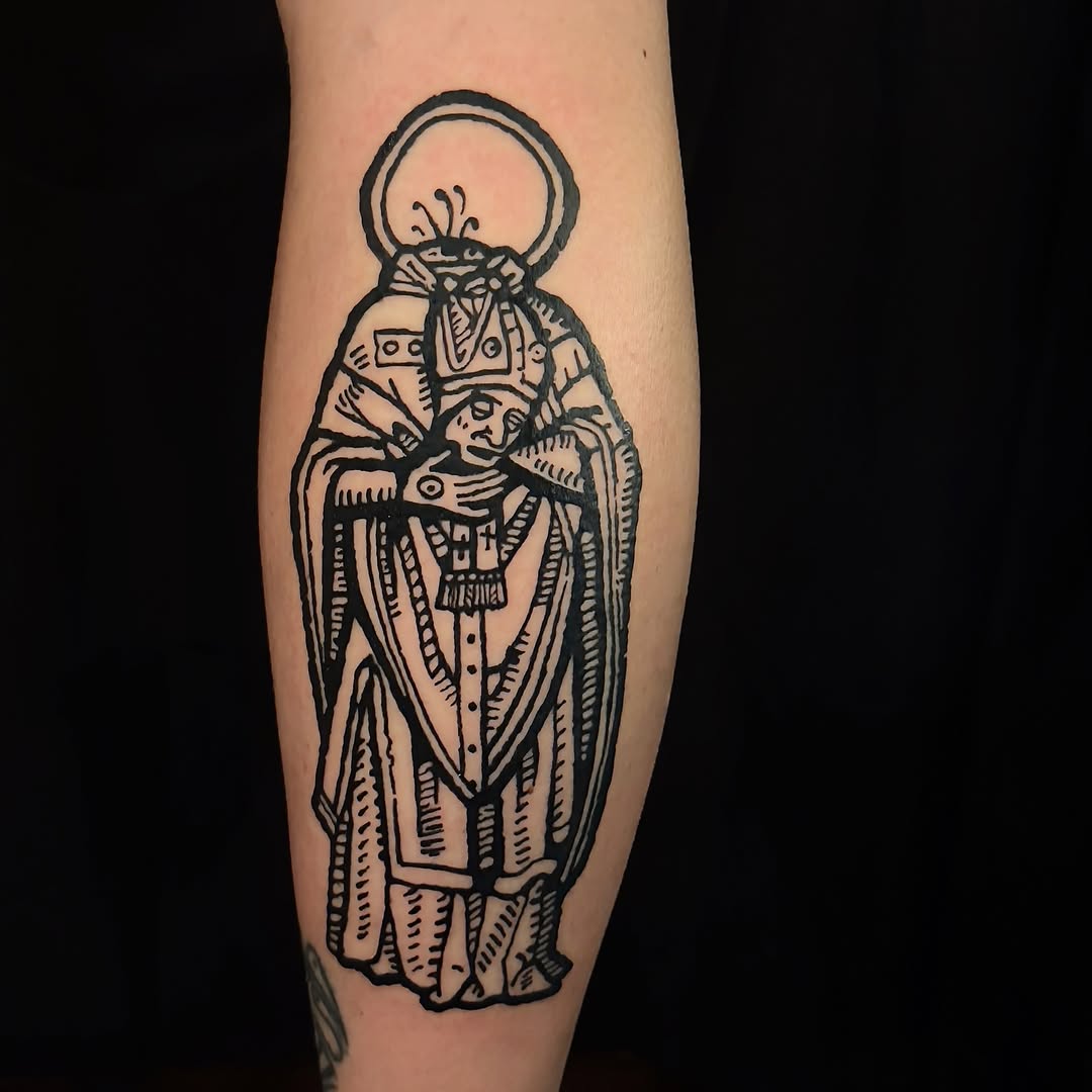 Tattoo by @hexcellenta — blackwork, illustrative