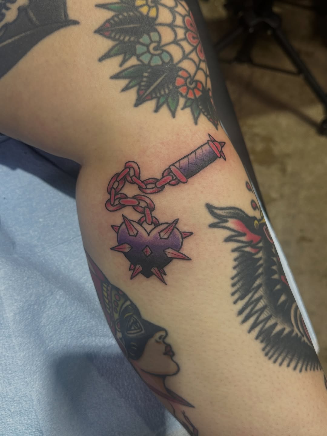 Tattoo by @mallorytattoos — american_traditional, neo_traditional