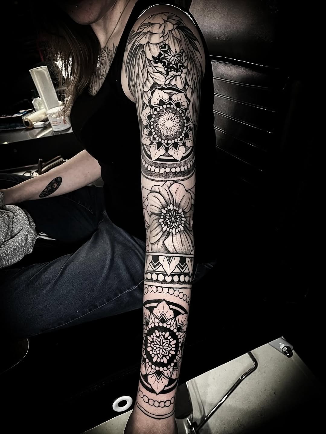 Tattoo by @lilferntattoo — blackwork, ornamental