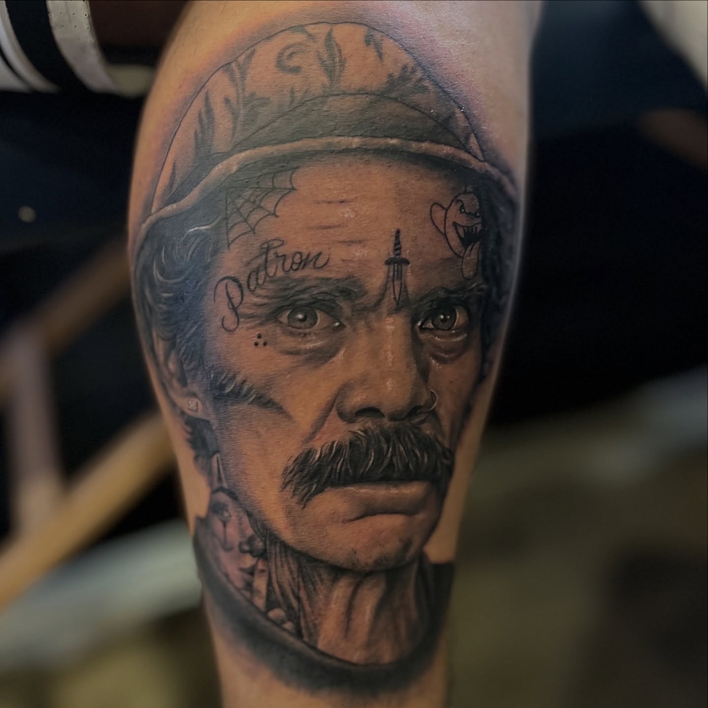 Tattoo by @salazar_ink — realism, chicano