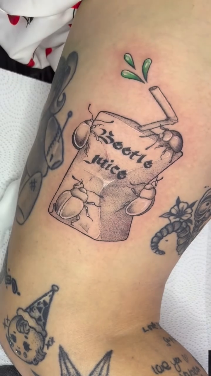 Tattoo by @aleysha.jane.tattoos — lettering_script