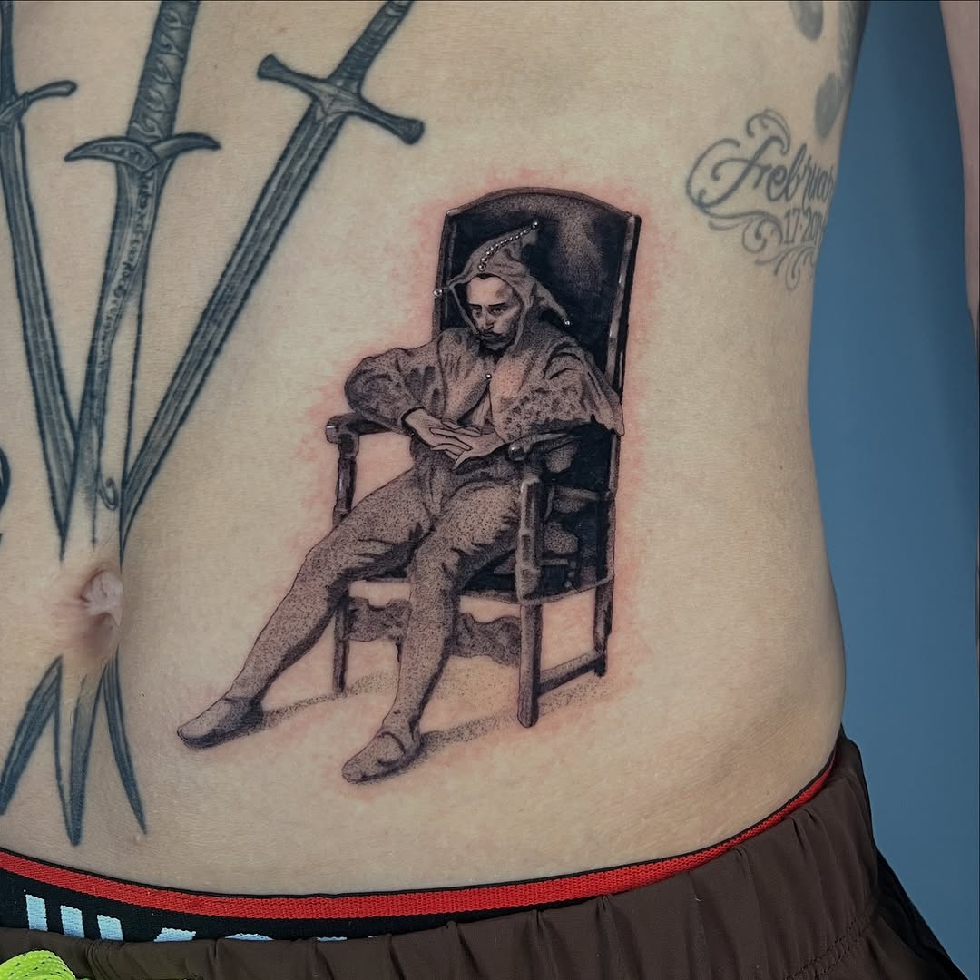 Tattoo by @oditattoos — realism, black_and_grey