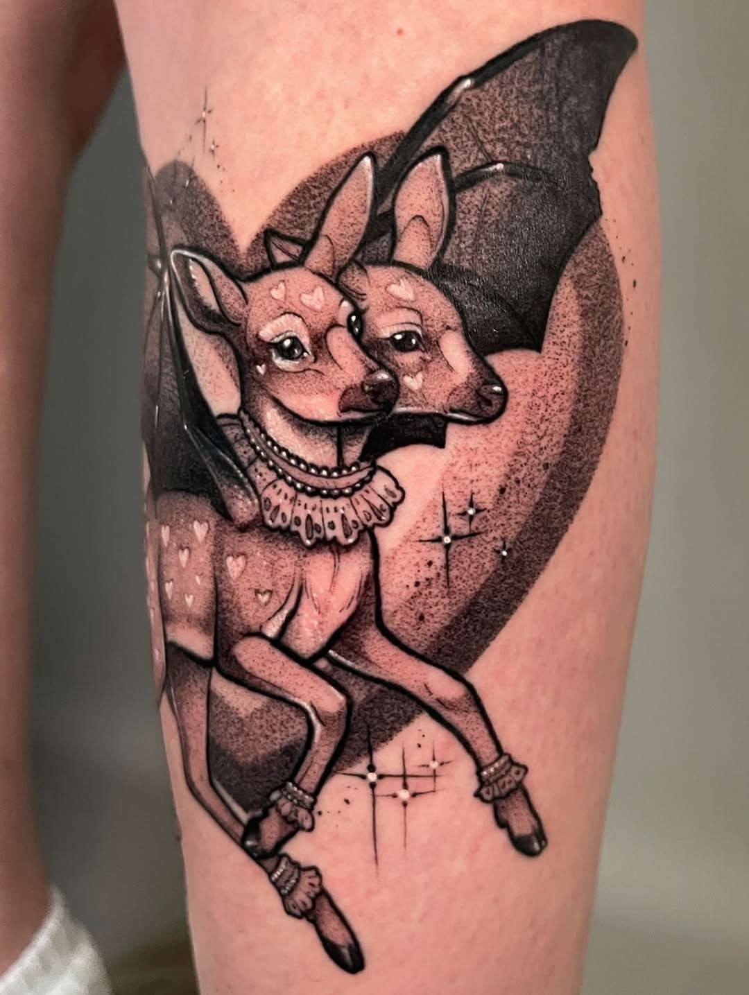 Tattoo by @judes_draws — neo_traditional, black_and_grey