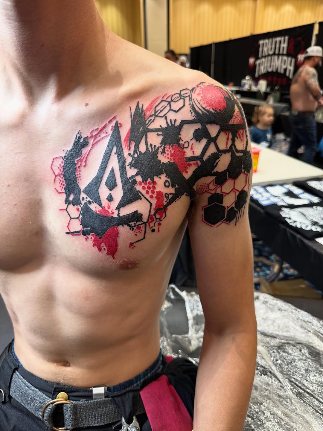 Tattoo by @bodymods_by_b — blackwork, geometric