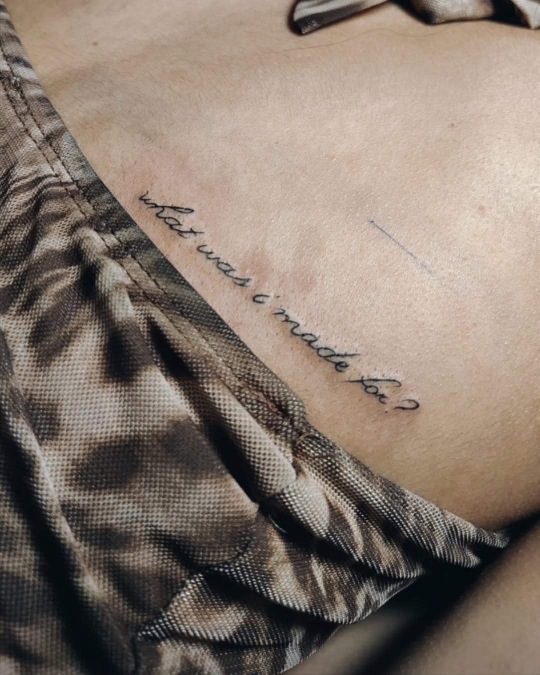 Tattoo by @inkw.ivy — lettering_script, fine_line
