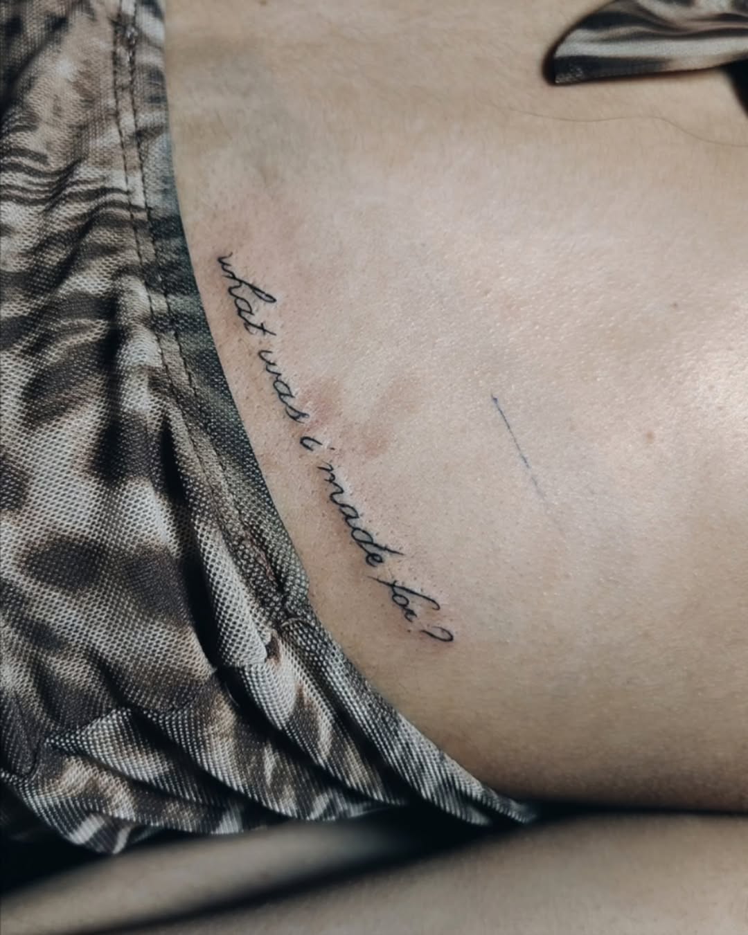 Tattoo by @inkw.ivy — lettering_script, fine_line