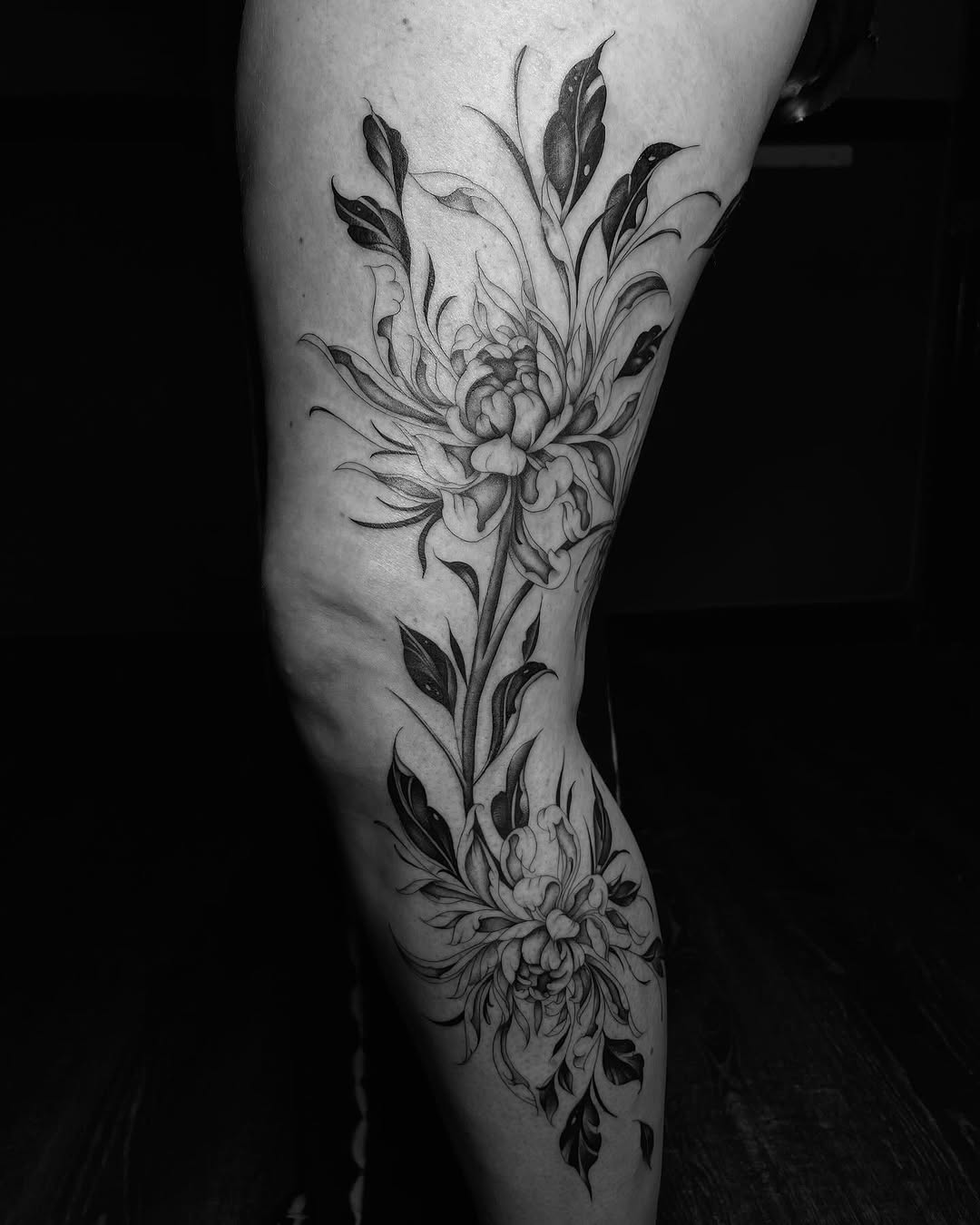 Tattoo by @cvssandra.art — black_and_grey, realism