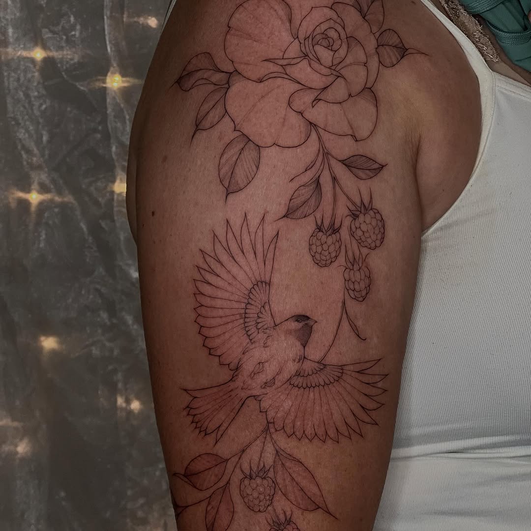 Tattoo by @cupidnegra β fine_line, illustrative