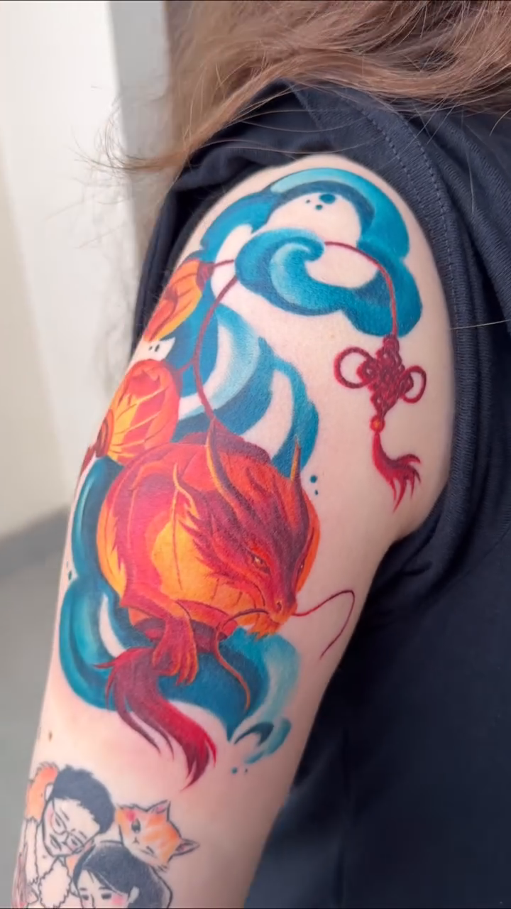Tattoo by @strellook.tattoo โ japanese_irezumi, neo_traditional