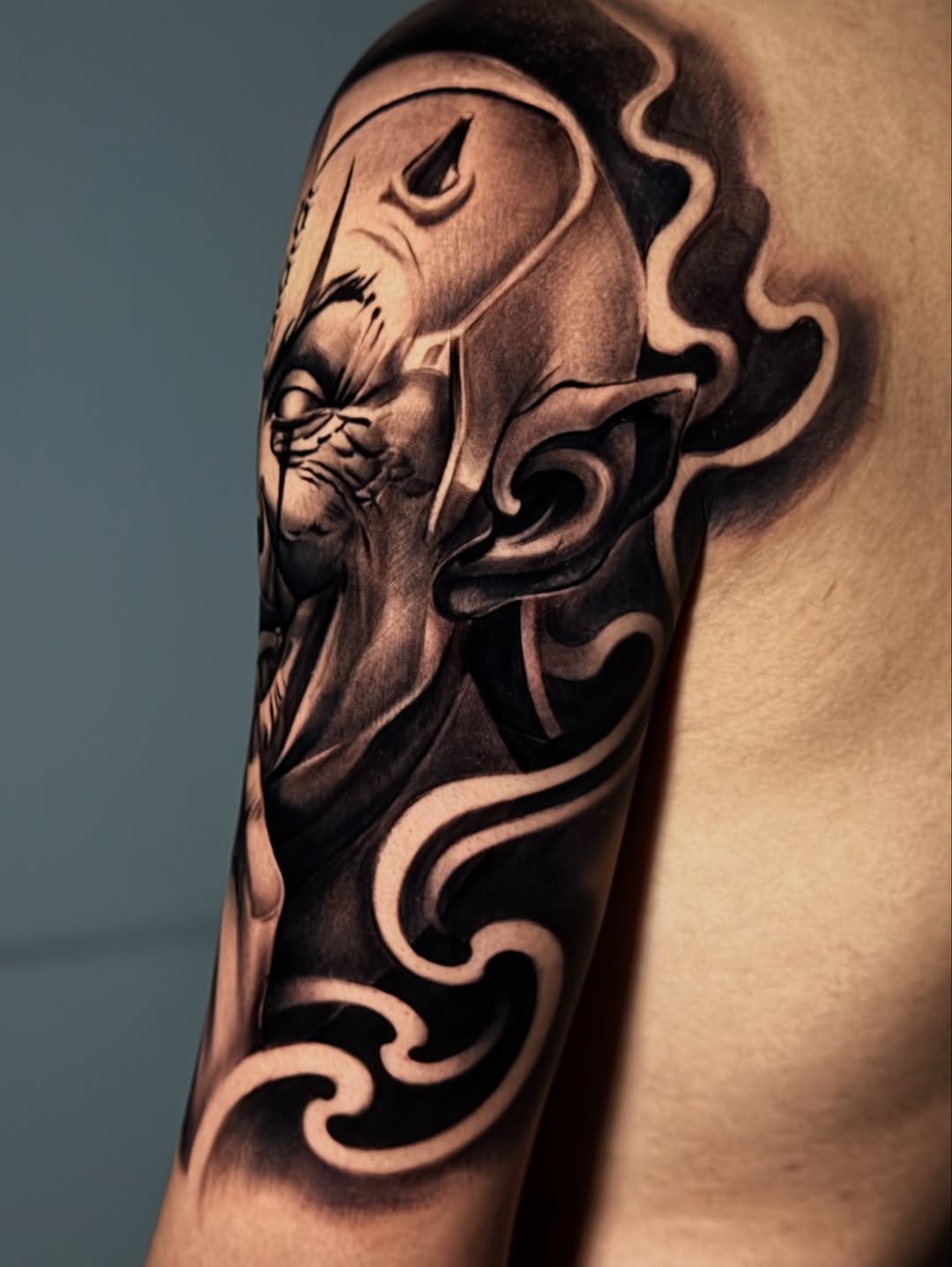 Tattoo by @yackolettersx6 — black_and_grey, realism