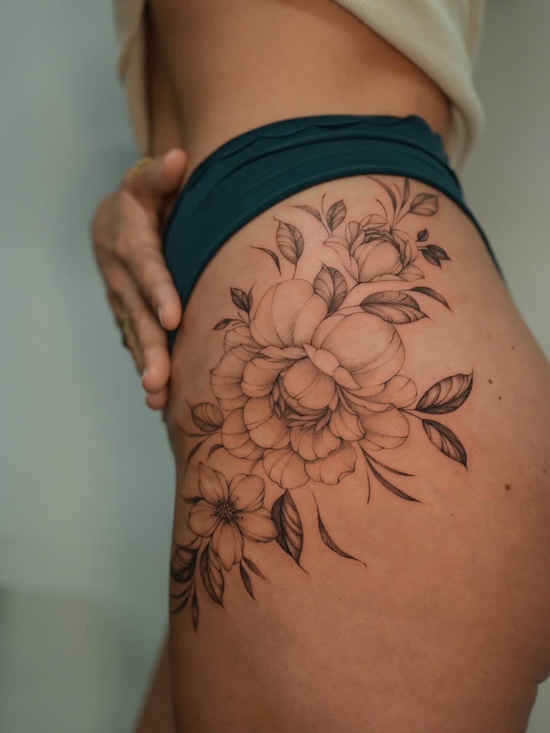 Tattoo by @lolavtattoo — fine_line, black_and_grey