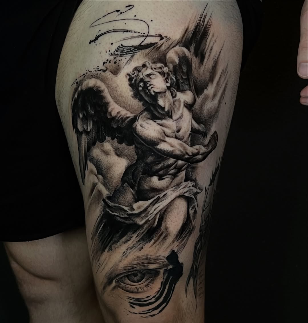 Tattoo by @em.j.francis โ realism, black_and_grey