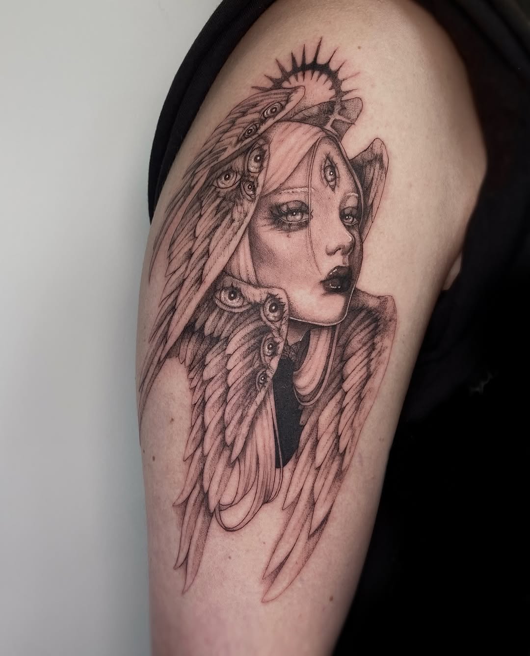 Tattoo by @alexaviolet.ink — black_and_grey, realism