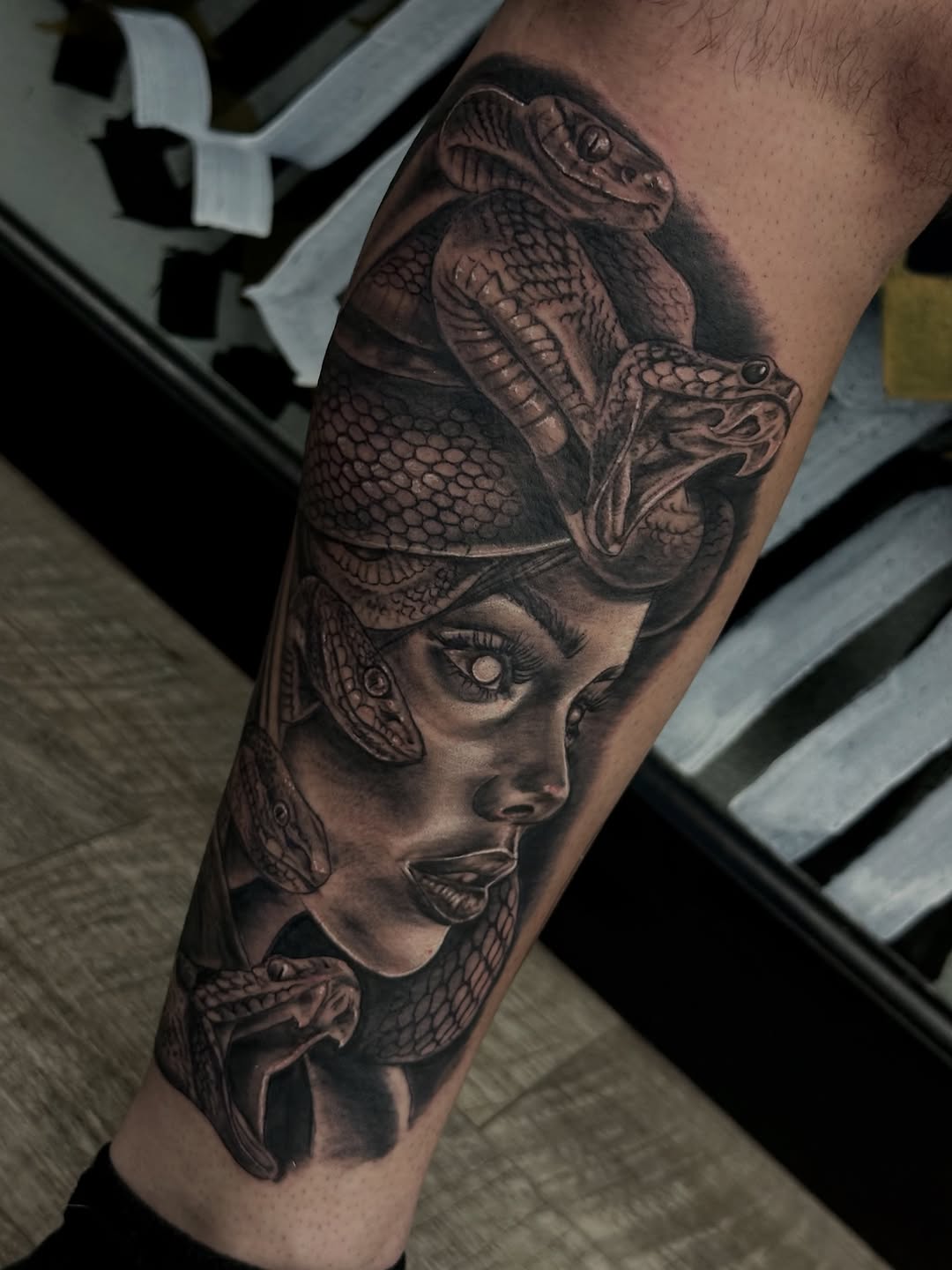 Tattoo by @scott.cole.tattoo — realism, black_and_grey