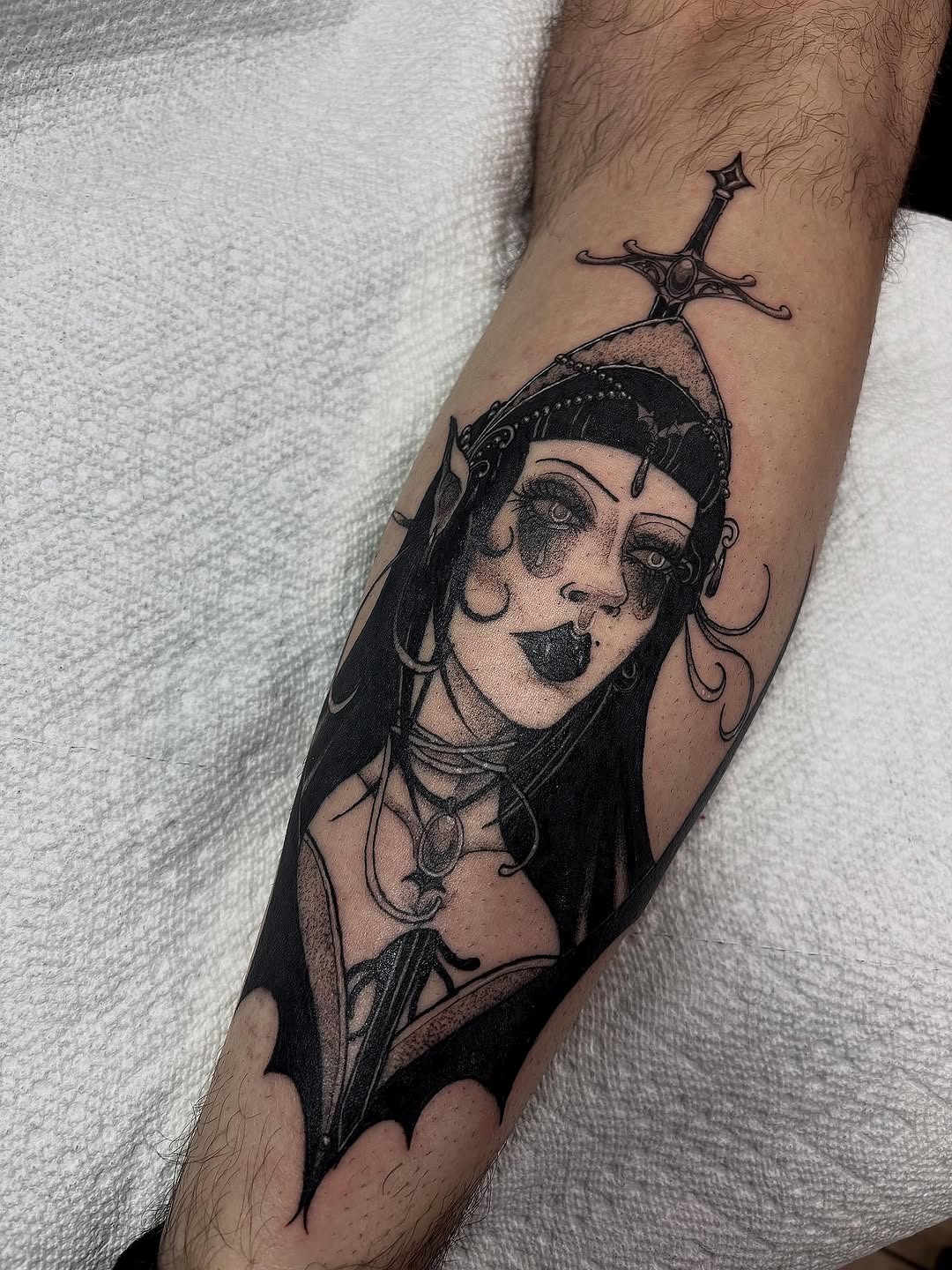 Tattoo by @inkkate_ — dark_realism, blackwork