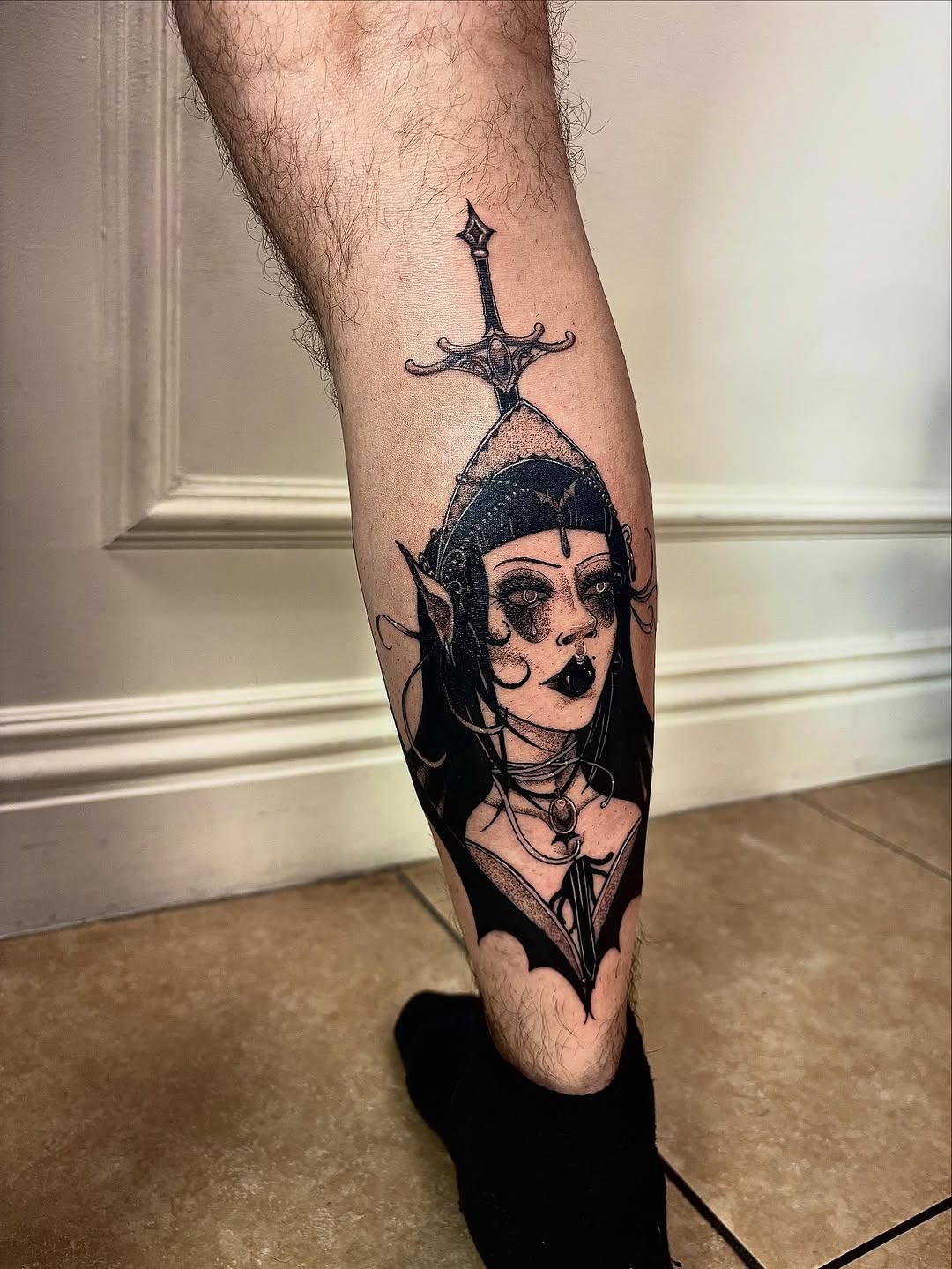 Tattoo by @inkkate_ — dark_realism, blackwork