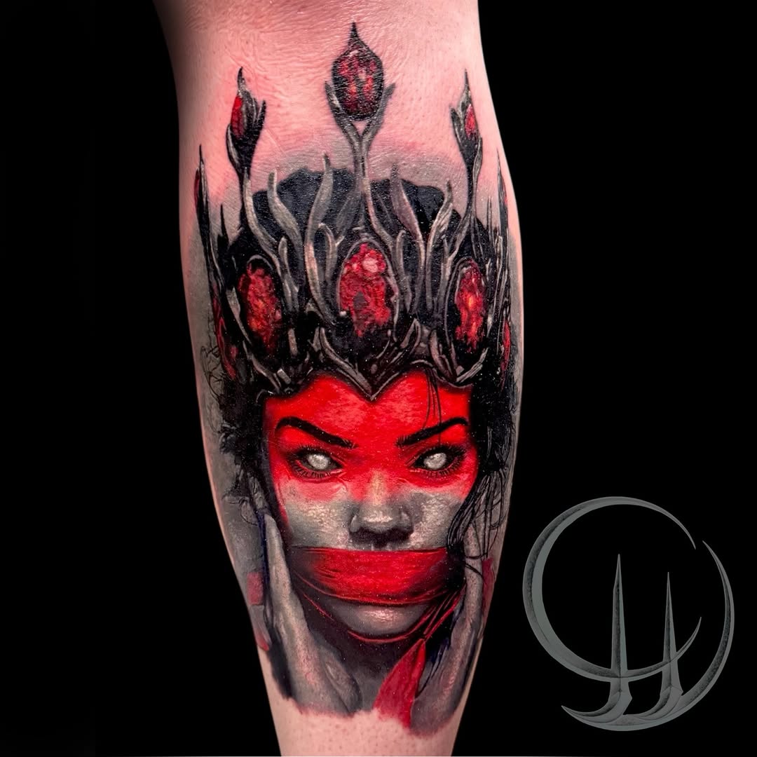 Tattoo by @calebwhitetattoos — realism, dark_realism