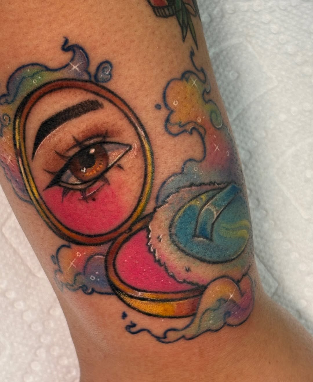 Tattoo by @frogtatz — illustrative, new_school