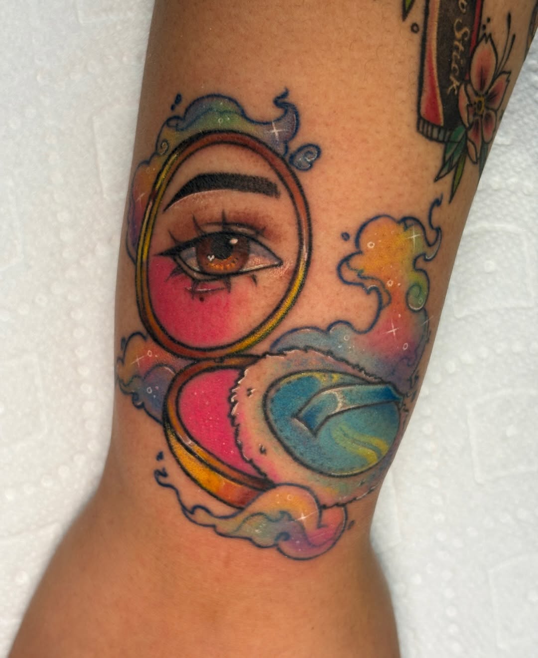 Tattoo by @frogtatz — illustrative, new_school