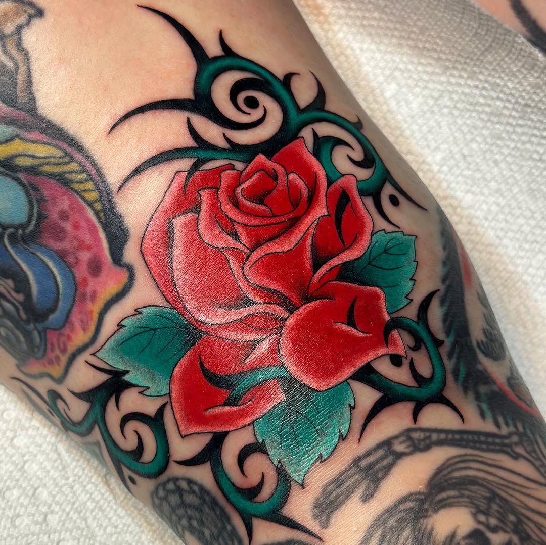 Tattoo by @wolfkieltattoos — american_traditional, illustrative