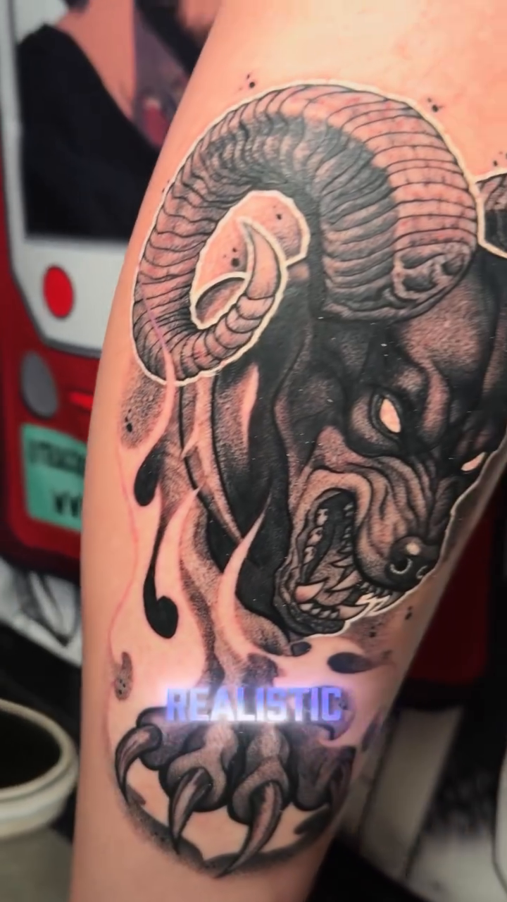 Tattoo by @tracci_king_tattoo — realism, black_and_grey