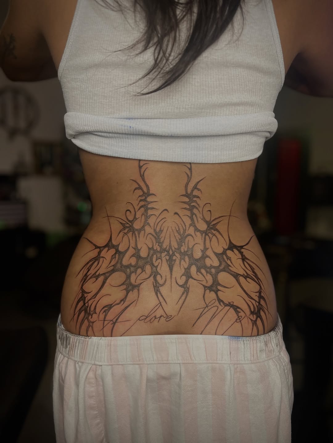 Tattoo by @sanguis_venus_tattoo — illustrative, blackwork