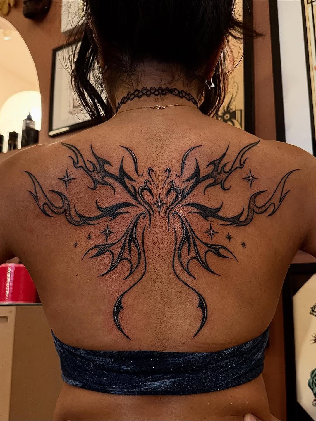 Tattoo by @inkbymiso — illustrative, blackwork