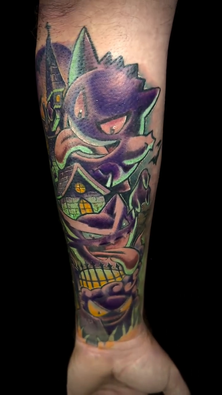 Tattoo by @jettskii_jitt_ — anime, new_school