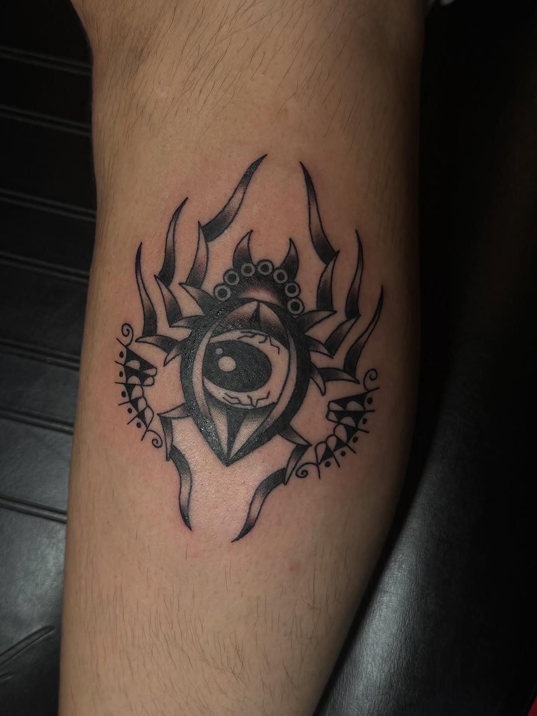 Tattoo by @tankiesfrattoos — black_and_grey, ornamental