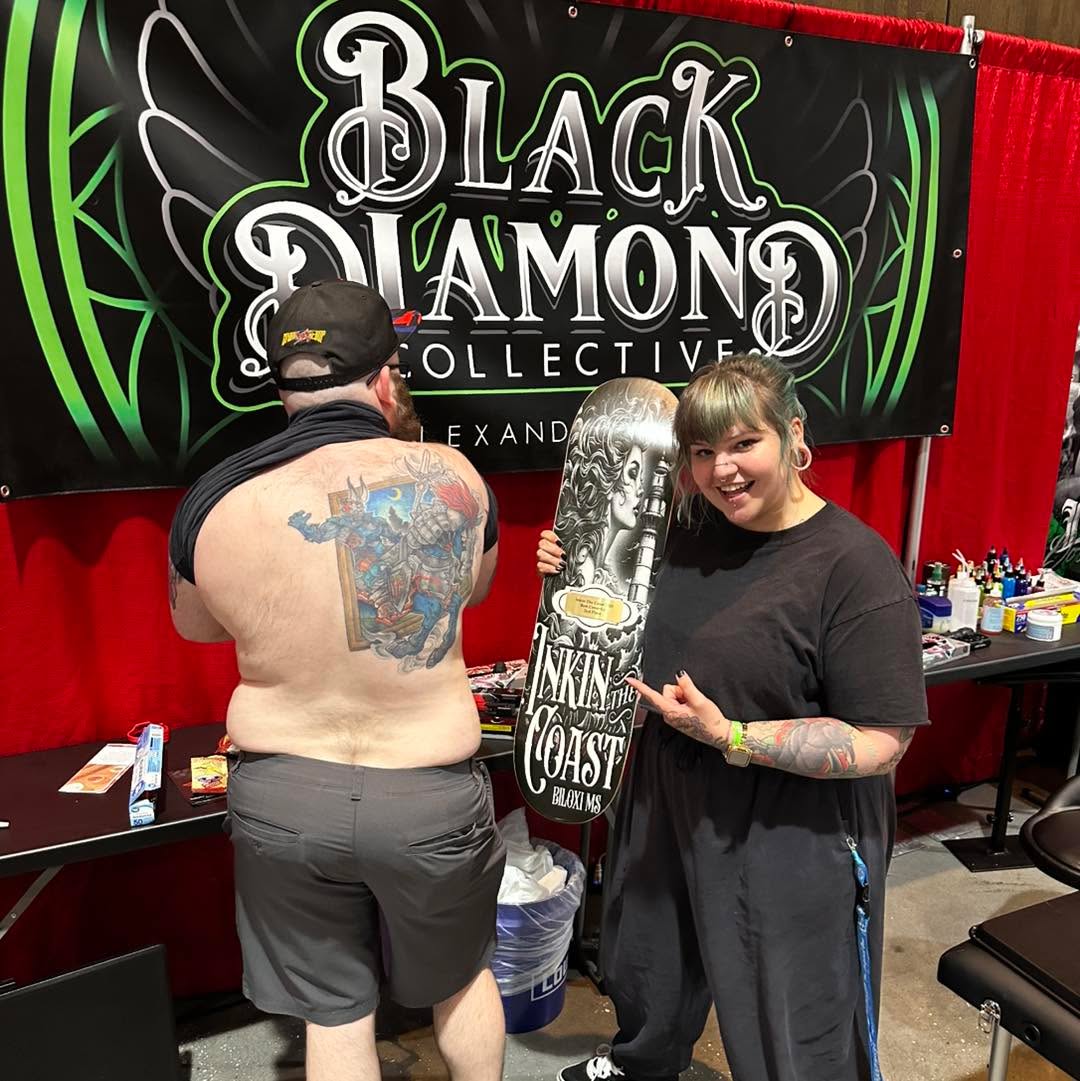 Tattoo by @sailorlori — new_school, black_and_grey
