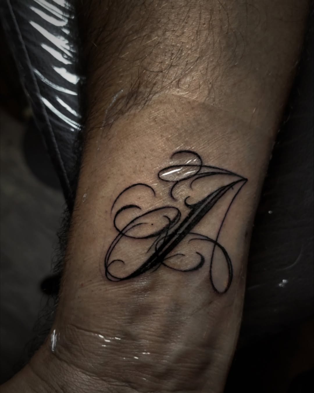 Tattoo by @inkw.ivy — lettering_script, fine_line
