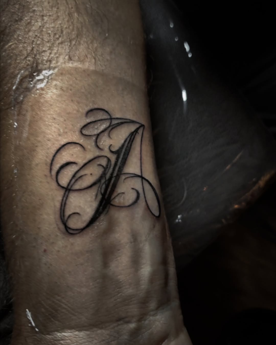 Tattoo by @inkw.ivy — lettering_script, fine_line